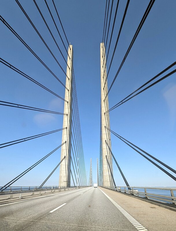 Dviračiu per Daniją. Oresund tiltas