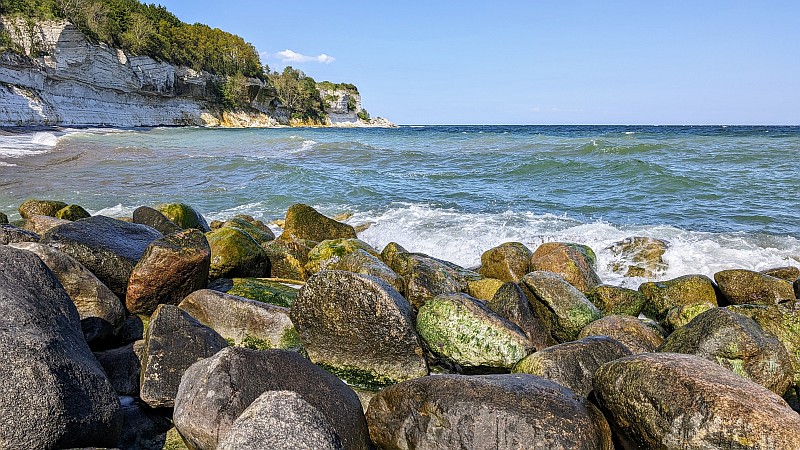 Dviračiu pere Daniją. Srevns Klint UNESCO