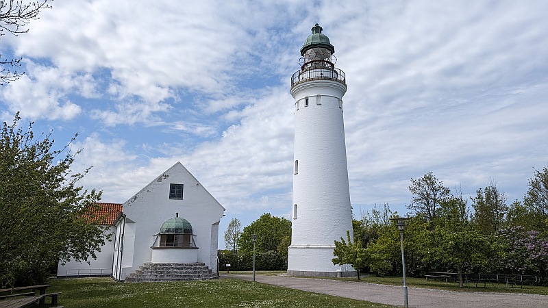 Dviračiu pere Daniją. Srevns Klint švyturiai