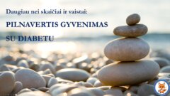 Seminaro "Daugiau nei skaičiai ir vaistai: pilnavertis gyvenimas su diabetu" įrašas